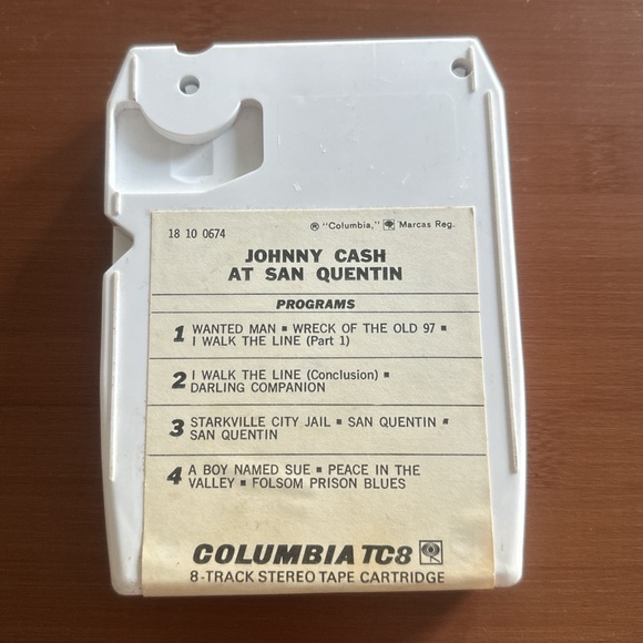 1978 Johnny Cash At San Quentin 8-track - Picture 2 of 4